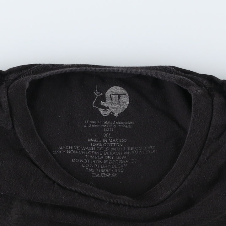 IT Movie T-shirt Men's XL size cotton black type Vintage Second Hand