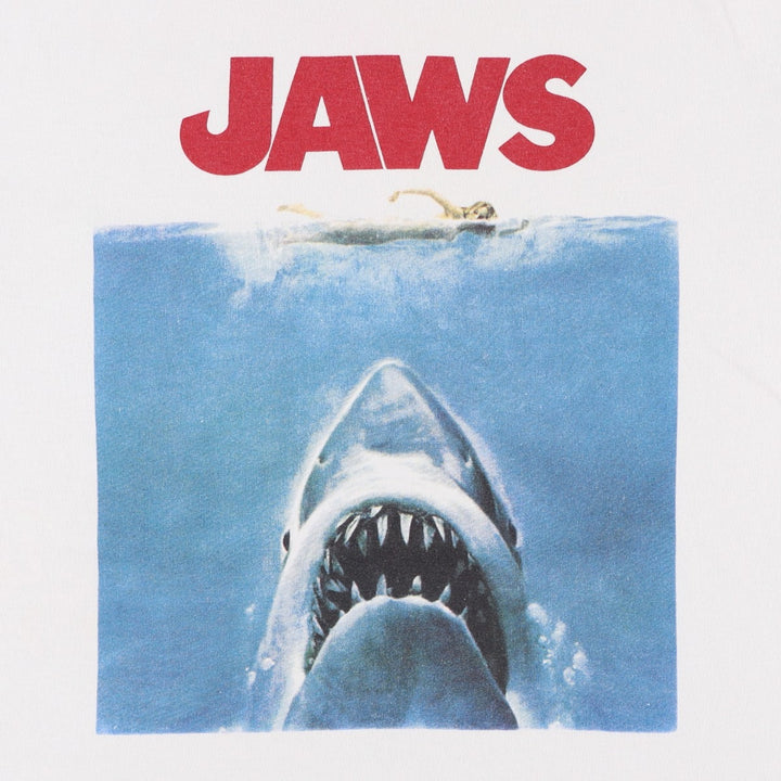 JAWS Jaws Movie T-shirt Men's M size unclear white type Vintage Second Hand