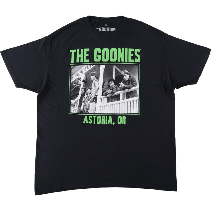 Ripple Junction THE GOONIES Skull Pattern Movie T-Shirt (Men's XL equivalent) cotton black type Vintage Second Hand