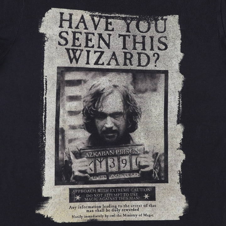 Harry Potter Sirius Black Movie T-Shirt (Men's Size S) cotton black type Vintage Second Hand