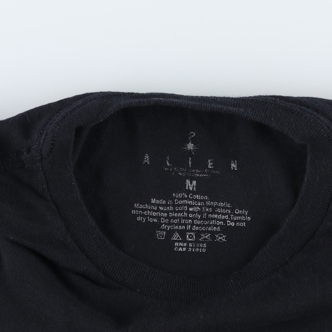 ALIEN Movie T-shirt (Men's size M) cotton black type Vintage Second Hand