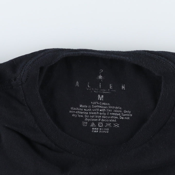 ALIEN Movie T-shirt (Men's size M) cotton black type Vintage Second Hand