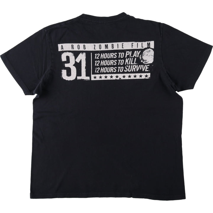 Pacific 31 Rob Zombie Movie T-Shirt (Men's Size M) cotton black type Vintage Second Hand