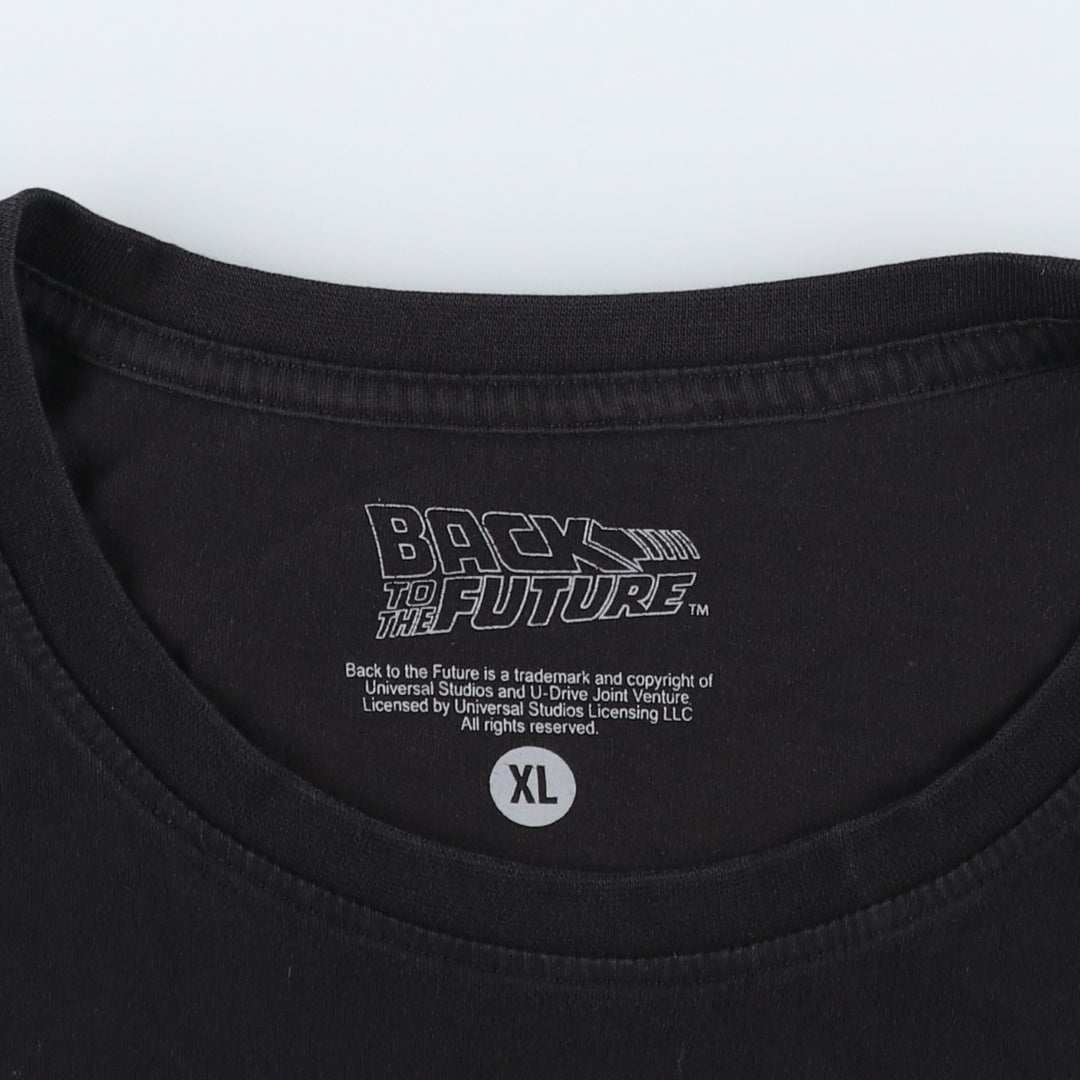 BACK TO THE FUTURE Back to the Future Movie T-Shirt Men's XL cotton black type Vintage Second Hand