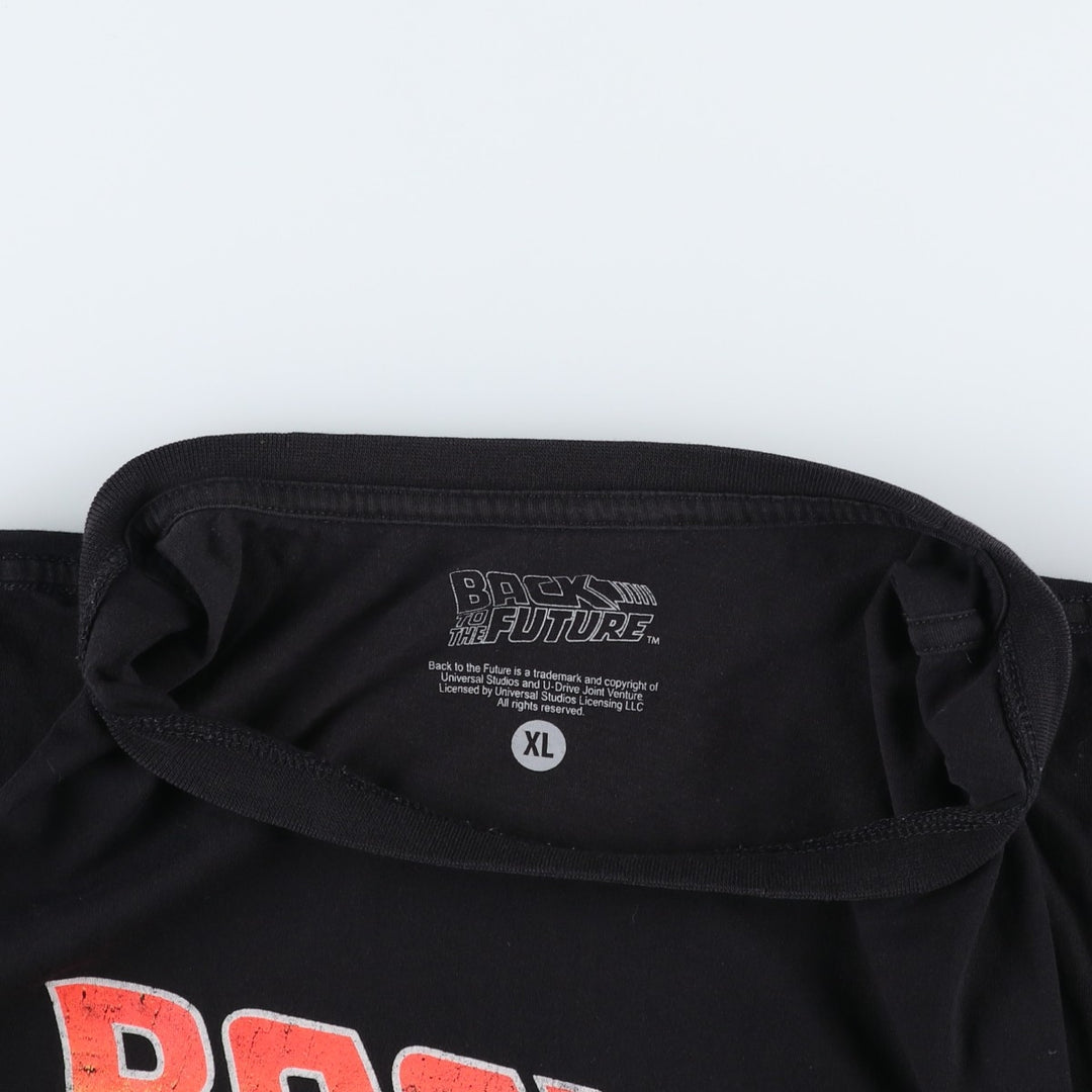 BACK TO THE FUTURE Back to the Future Movie T-Shirt Men's XL cotton black type Vintage Second Hand