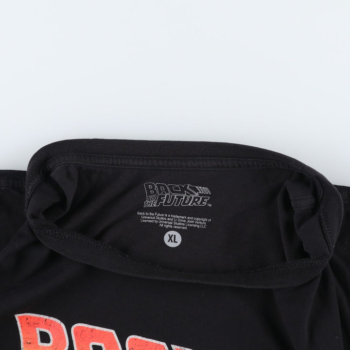 BACK TO THE FUTURE Back to the Future Movie T-Shirt Men's XL cotton black type Vintage Second Hand