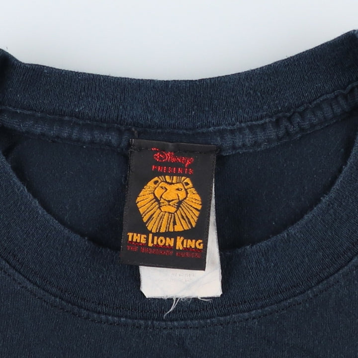 THE LION KING Scar Musical Print T-Shirt (Men's Size L) unclear black type Vintage Second Hand
