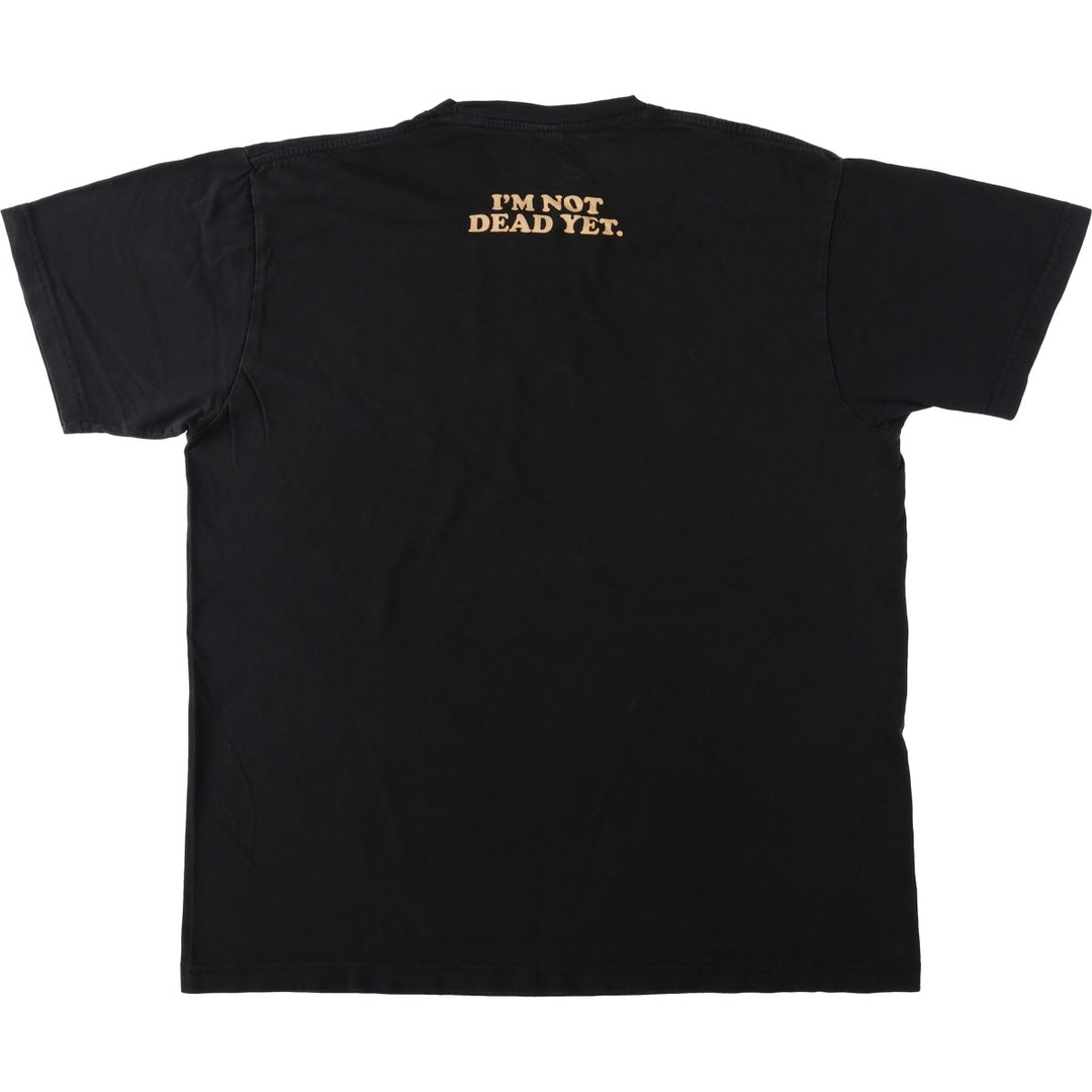MONTY PYTHONS SPAMALOT Monty Python's Spamalot Musical Print T-Shirt, Men's Size M (approx.) unclear black type Vintage Second Hand