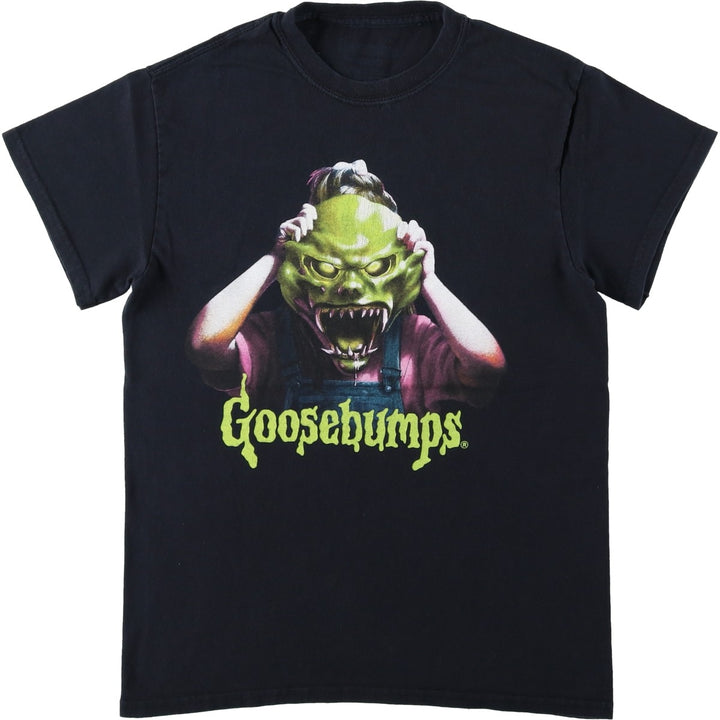 GOOSEBUMPS Monsters and the Secret Book Movie T-Shirt (Men's Size S) unclear black type Vintage Second Hand