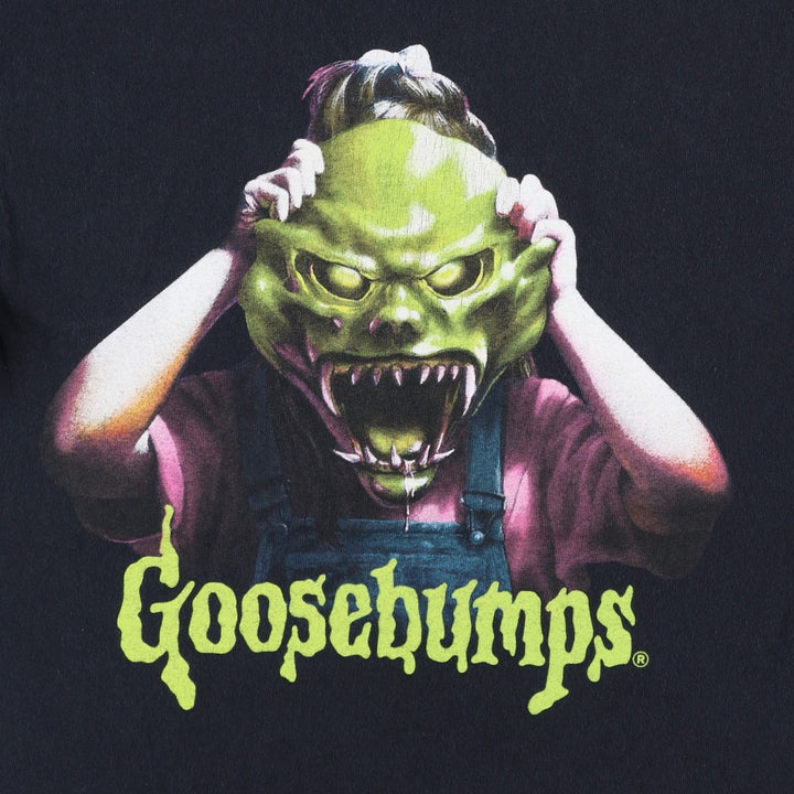 GOOSEBUMPS Monsters and the Secret Book Movie T-Shirt (Men's Size S) unclear black type Vintage Second Hand