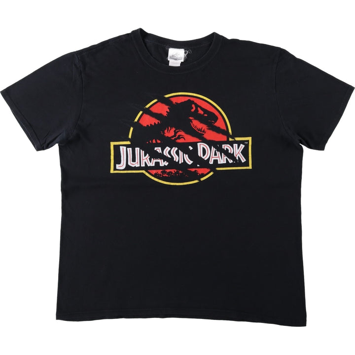 Gildan Jurassic Park Movie T-Shirt (Men's Size L) cotton black type Vintage Second Hand