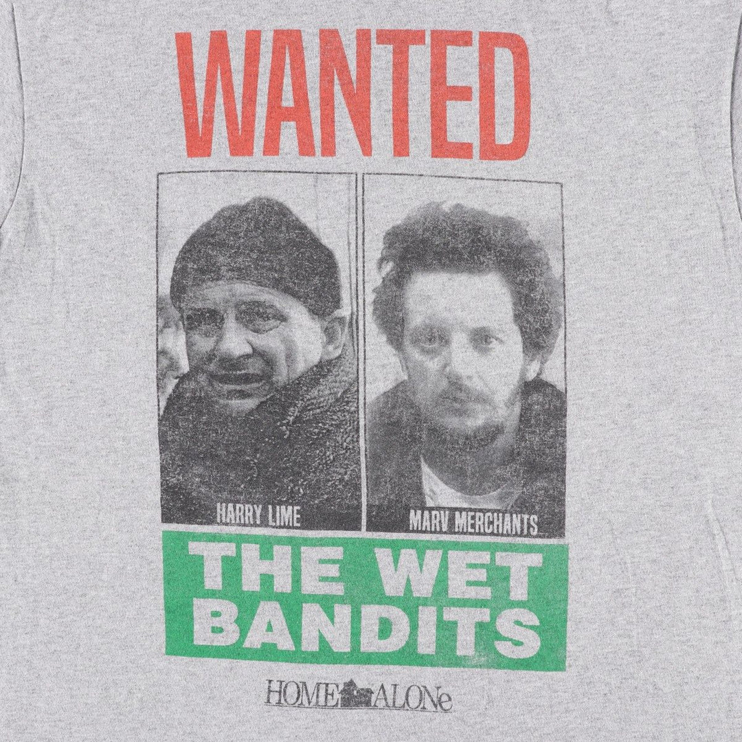 HOME ALONE Home Alone Movie T-shirt Men's L size cotton gray type Vintage Second Hand