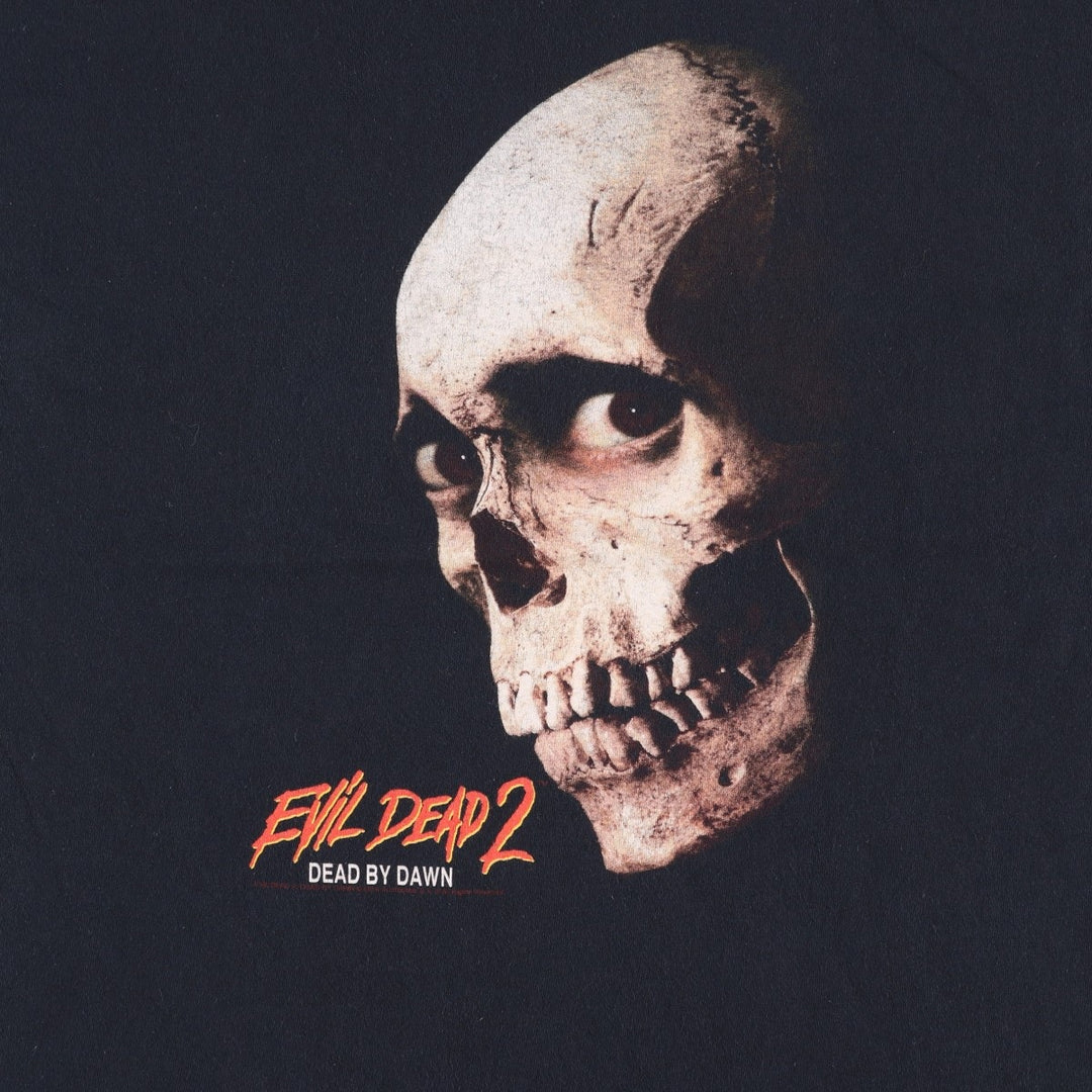 Evil Dead II Movie T-Shirt (Men's Size L) unclear black type Vintage Second Hand