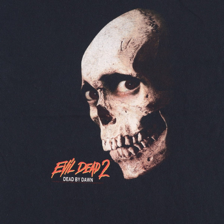 Evil Dead II Movie T-Shirt (Men's Size L) unclear black type Vintage Second Hand