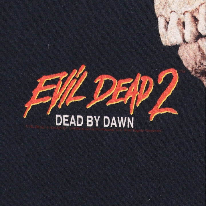 Evil Dead II Movie T-Shirt (Men's Size L) unclear black type Vintage Second Hand