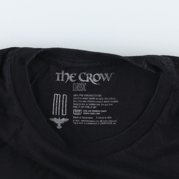 THE CROW Movie T-shirt (Men's size M) cotton black type Vintage Second Hand