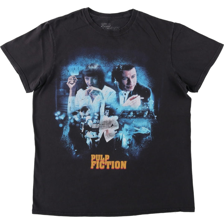 PULP FICTION Pulp Fiction Movie T-shirt Men's M size cotton black type Vintage Second Hand
