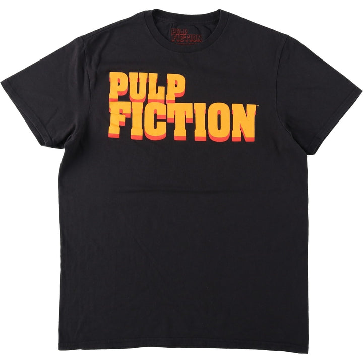 PULP FICTION Pulp Fiction Movie T-shirt Men's M size cotton black type Vintage Second Hand