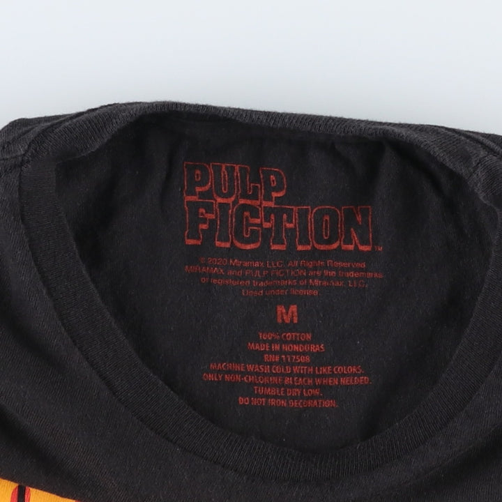 PULP FICTION Pulp Fiction Movie T-shirt Men's M size cotton black type Vintage Second Hand
