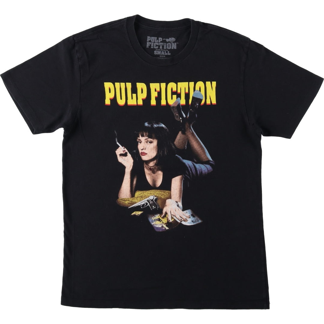 Goodie Two Sleeves Pulp Fiction Movie T-Shirt (Men's Size S) cotton black type Vintage Second Hand
