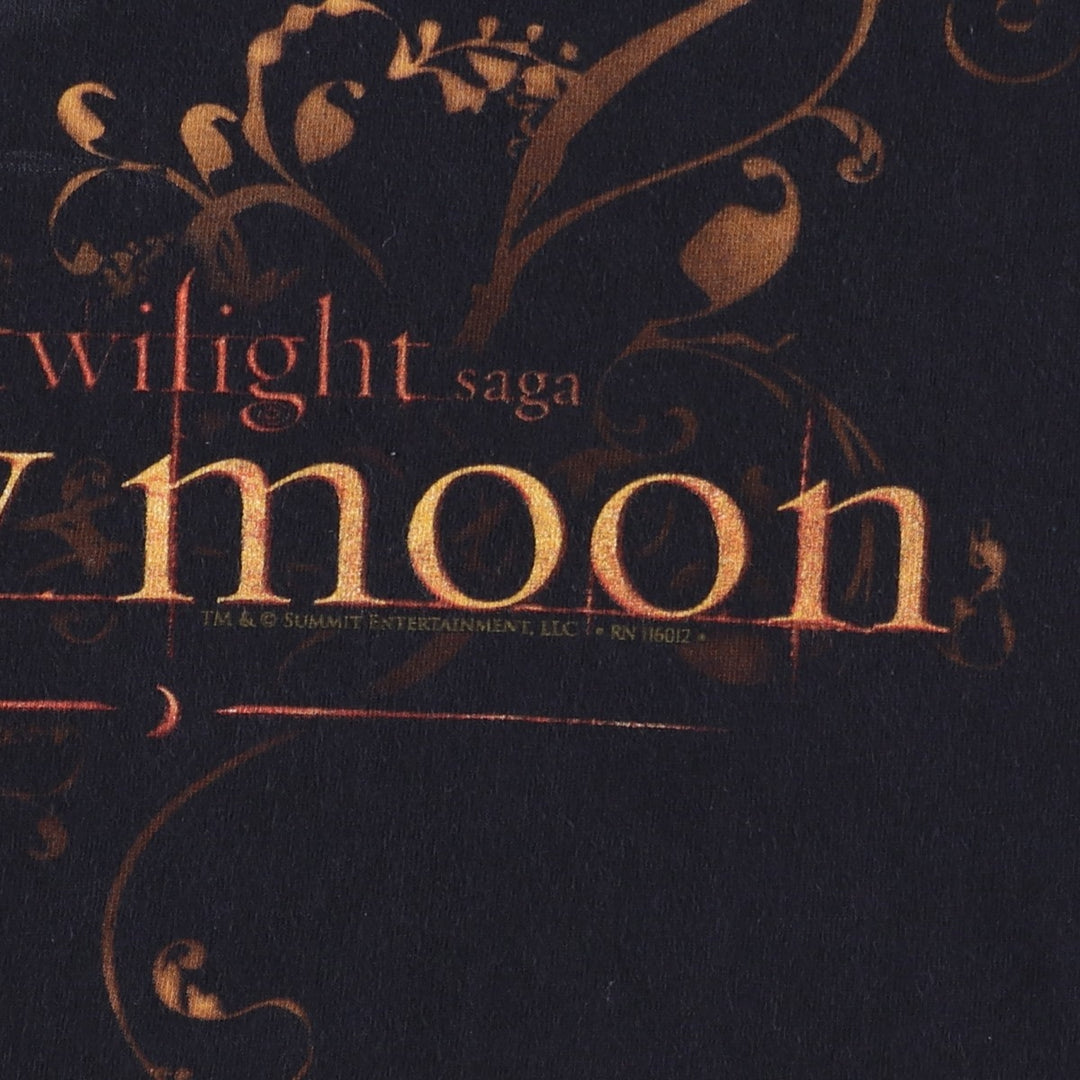 2000'S Anvil THE TWILIGHT SAGA NEW MOON Movie T-shirt (Men's size L) cotton black type Vintage Second Hand