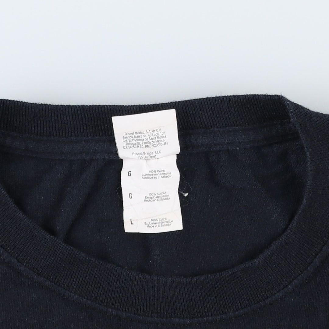 Jerzees Bruce Lee Print T-Shirt, Men's Size L (approx.) cotton black type Vintage Second Hand