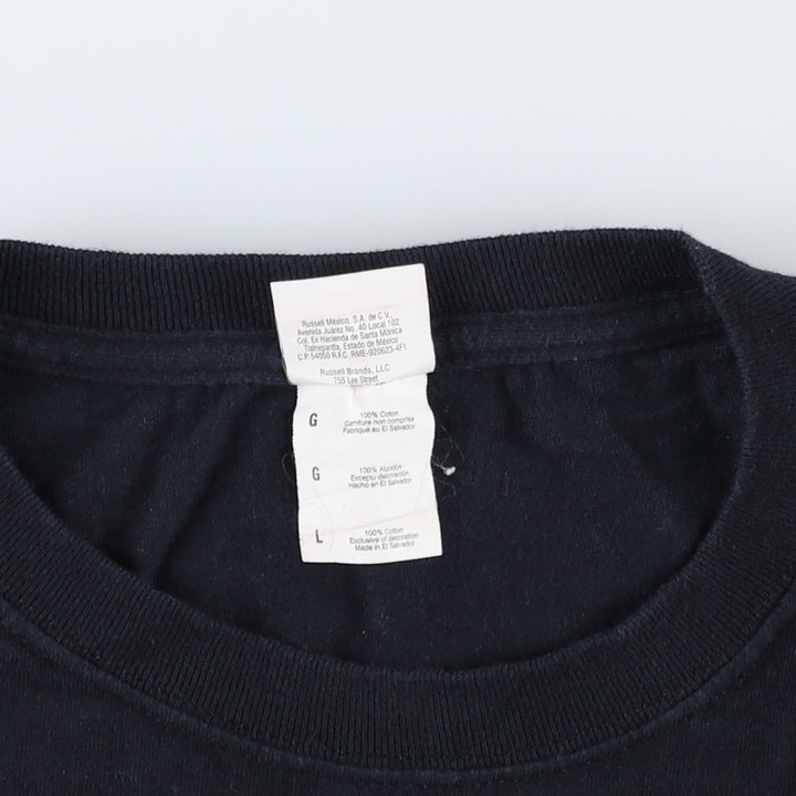 Jerzees Bruce Lee Print T-Shirt, Men's Size L (approx.) cotton black type Vintage Second Hand