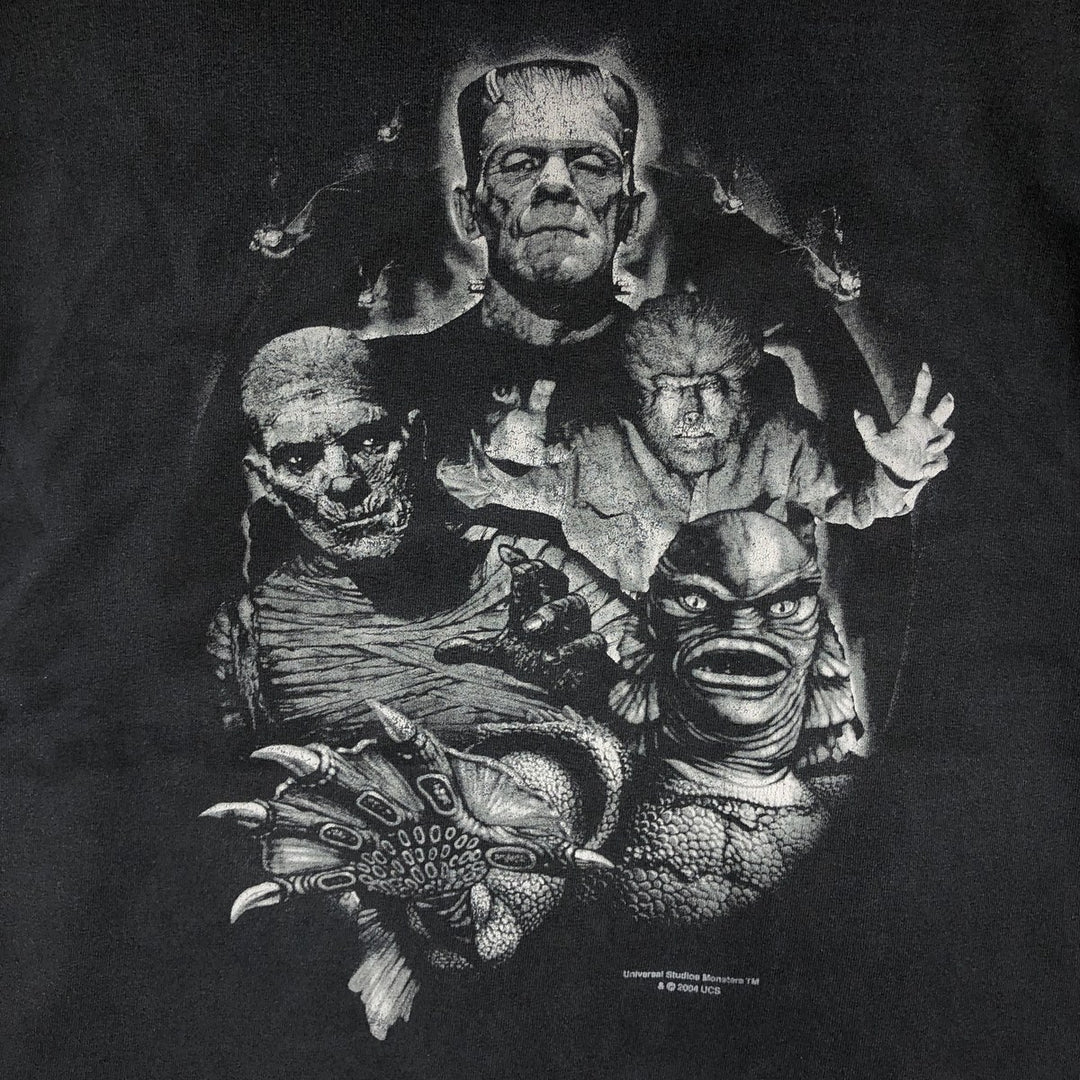 2000'S ALSTYLE UNIVERSAL MONSTERS Movie T-shirt, Men's Size L (approx.) cotton black type Vintage Second Hand