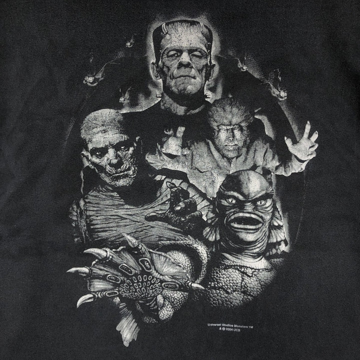 2000'S ALSTYLE UNIVERSAL MONSTERS Movie T-shirt, Men's Size L (approx.) cotton black type Vintage Second Hand