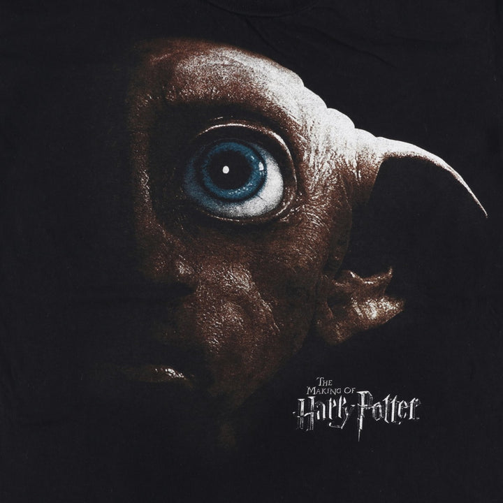 Harry Potter Dobby Movie T-Shirt (Men's XL equivalent) cotton black type Vintage Second Hand