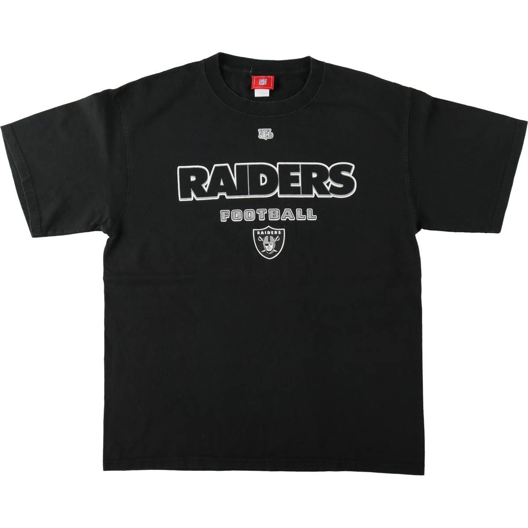 2000'S NFL Las Vegas Raiders sports print T-shirt, men's size L (approx.) cotton black type Vintage Second Hand