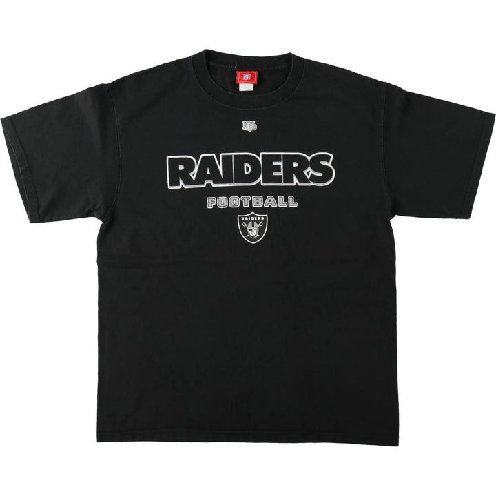 2000'S NFL Las Vegas Raiders sports print T-shirt, men's size L (approx.) cotton black type Vintage Second Hand