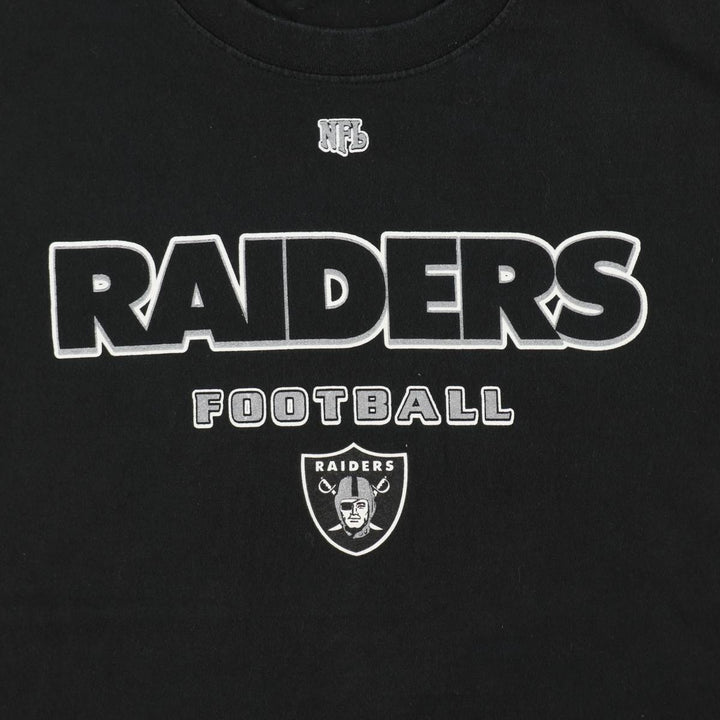 2000'S NFL Las Vegas Raiders sports print T-shirt, men's size L (approx.) cotton black type Vintage Second Hand