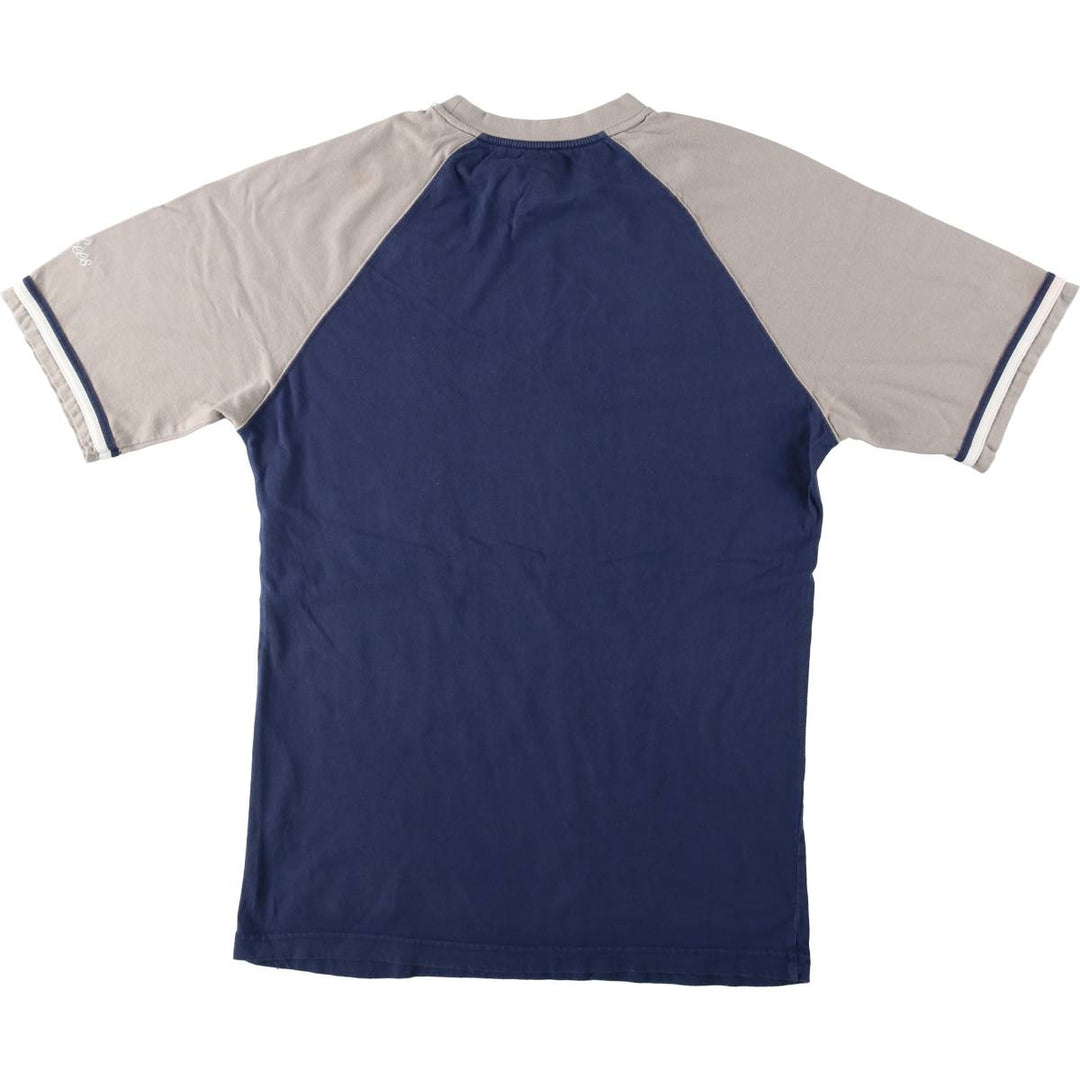 MLB NEW YORK YANKEES Sports T-Shirt (Men's Size L) cotton navy blue type Vintage Second Hand