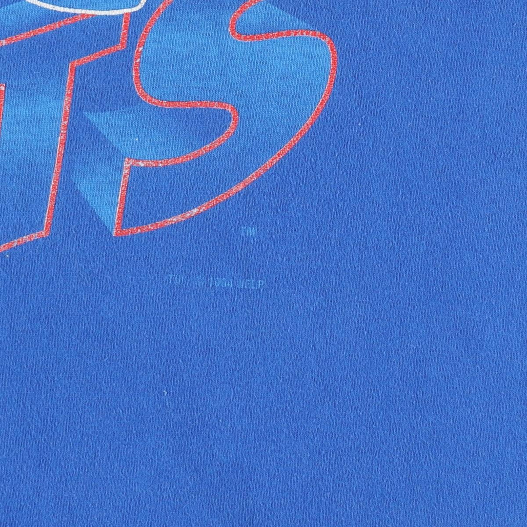 90'S ARTEX NFL New York Giants sports print T-shirt, Made in USA, Men's XL equivalent, Vintage cotton blue type Vintage Second Hand