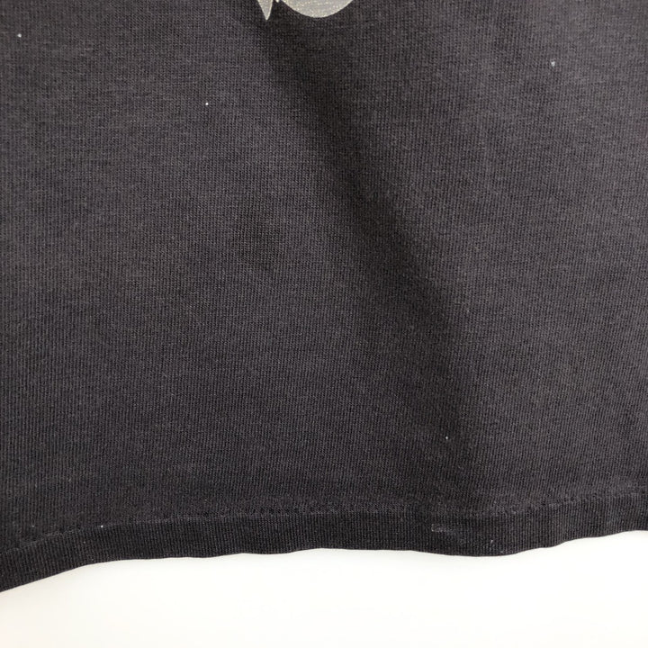 90'S Team Rated NHL Pittsburgh Penguins V-neck football short-sleeve t-shirt, men's size XL (approx.) cotton black type Vintage Second Hand