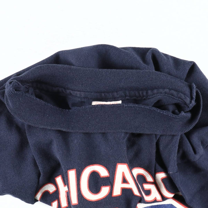 Champion NFL Chicago Bears sports print t-shirt, made in USA, men's size M equivalent, vintage. cotton navy blue type Vintage Second Hand