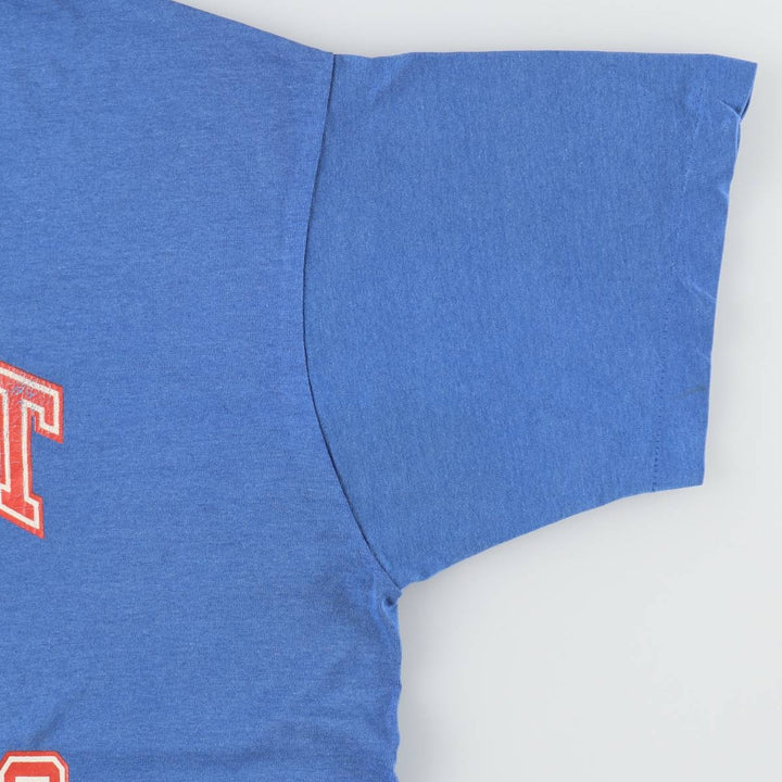 90'S Screen Stars NBA Detroit Pistons sports print T-shirt, Made in USA, Men's XL equivalent. cotton blue type Vintage Second Hand