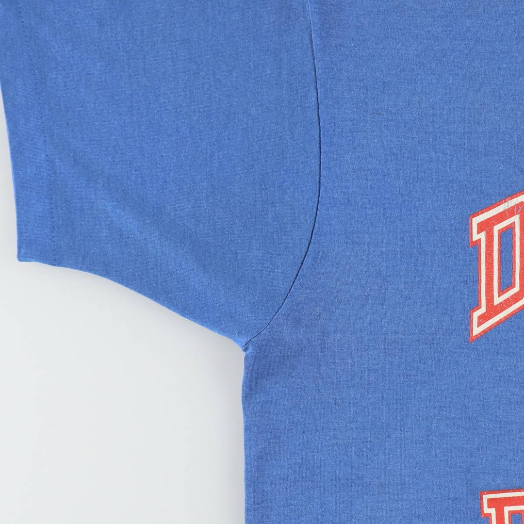 90'S Screen Stars NBA Detroit Pistons sports print T-shirt, Made in USA, Men's XL equivalent. cotton blue type Vintage Second Hand