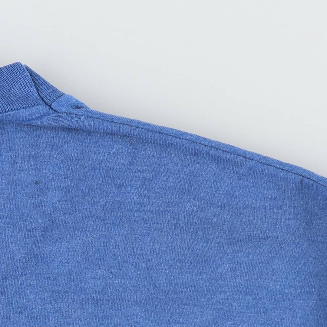 90'S Screen Stars NBA Detroit Pistons sports print T-shirt, Made in USA, Men's XL equivalent. cotton blue type Vintage Second Hand