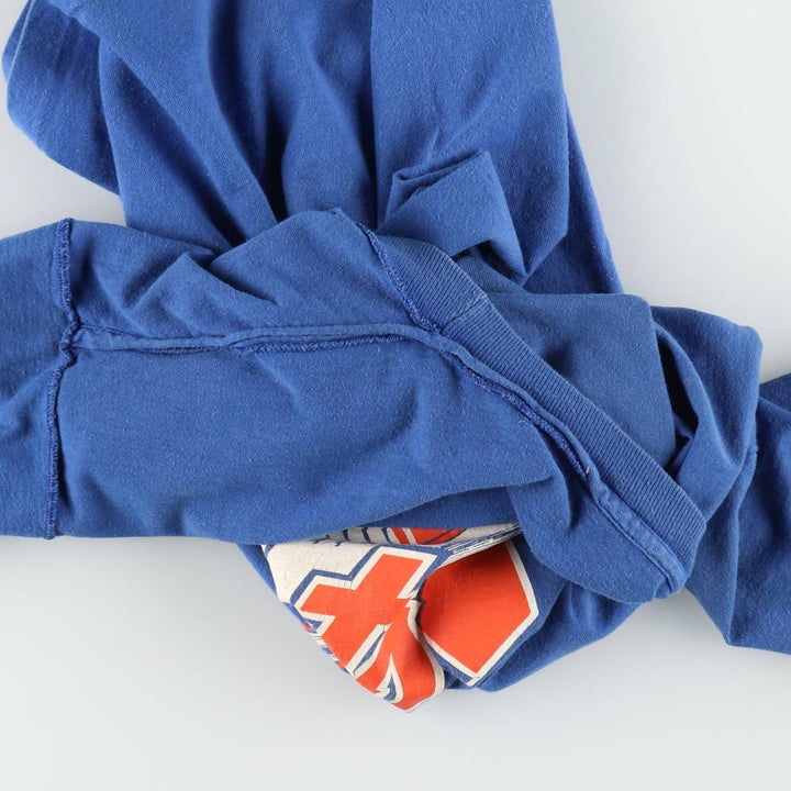 80'S Starter MLB New York Mets sports print t-shirt, men's size L equivalent, vintage. unclear blue type Vintage Second Hand