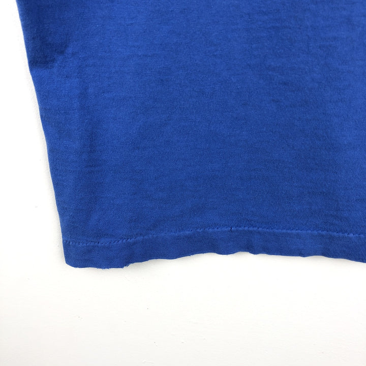 90'S Nutmeg MLB Chicago Cubs sports print T-shirt, Made in USA, Men's size M equivalent, Vintage cotton blue type Vintage Second Hand