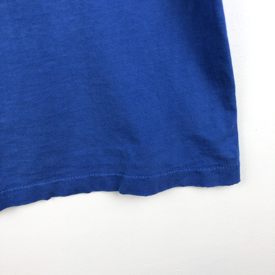 90'S Nutmeg MLB Chicago Cubs sports print T-shirt, Made in USA, Men's size M equivalent, Vintage cotton blue type Vintage Second Hand