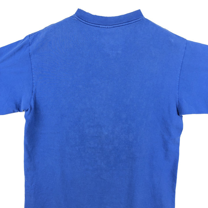 90'S Nutmeg MLB Chicago Cubs sports print T-shirt, Made in USA, Men's size M equivalent, Vintage cotton blue type Vintage Second Hand