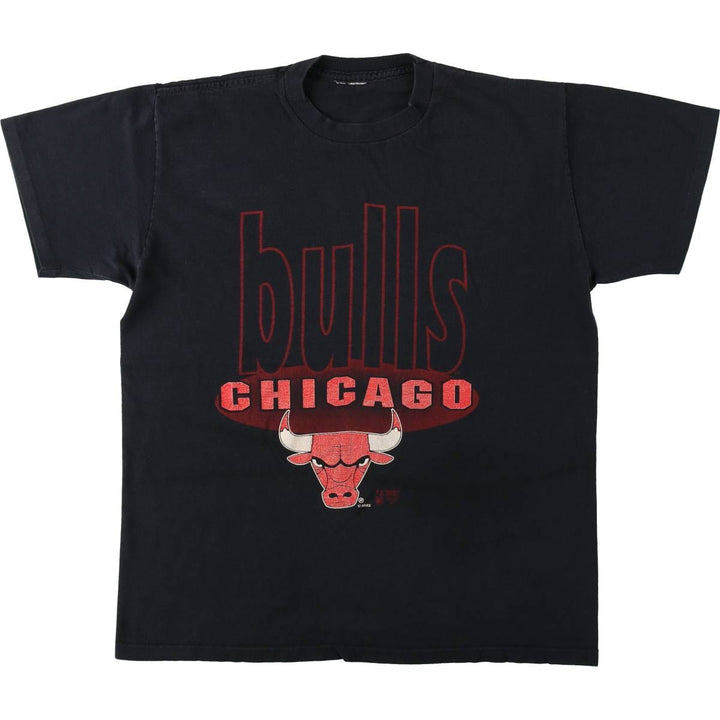90'S NBA Chicago Bulls sports print T-shirt, men's size M equivalent, vintage. unclear black type Vintage Second Hand