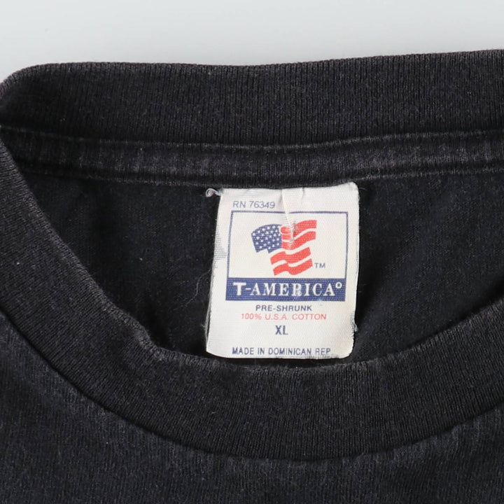 90'S T-AMERICA nWo New World Order Pro Wrestling Sports Print T-Shirt, Men's XL (approx.), Vintage cotton black type Vintage Second Hand