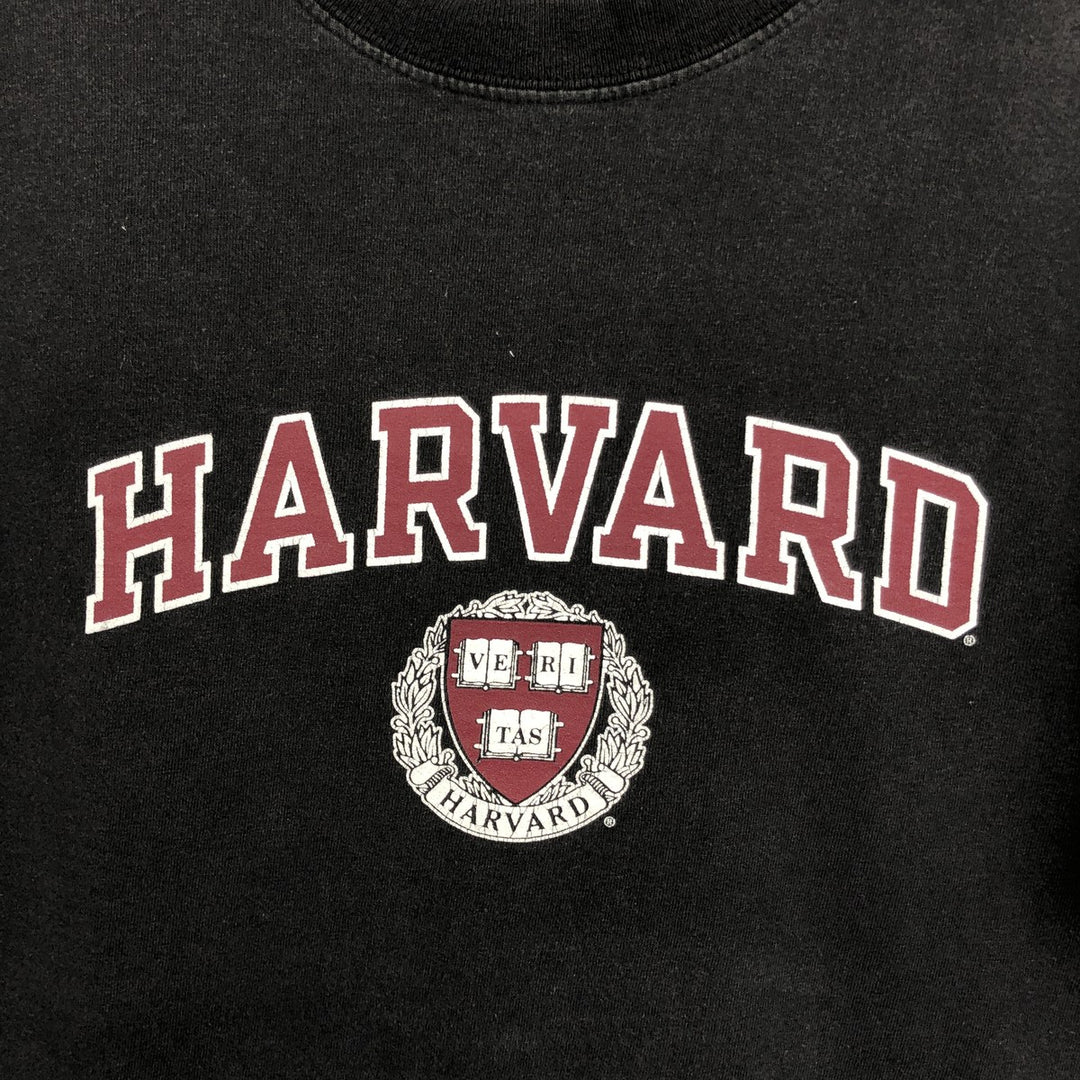 Champion Harvard University College T-shirt, Men's Size M (approx.) cotton Charcoal Vintage Second Hand