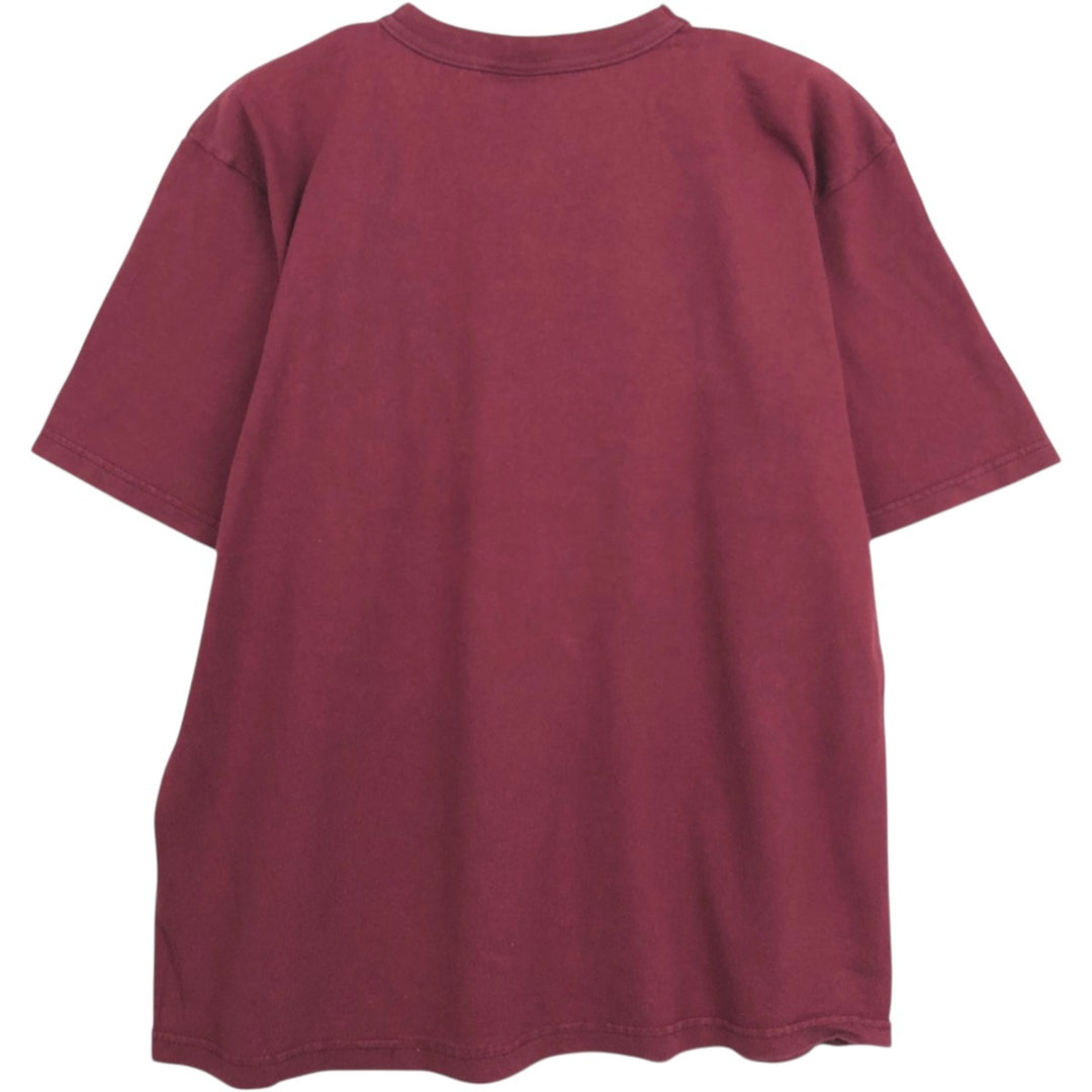 2000'S Champion Authentic Athletic Apparel Triple Print College T-Shirt, Men's Size M (approx.) cotton wine-red Vintage Second Hand