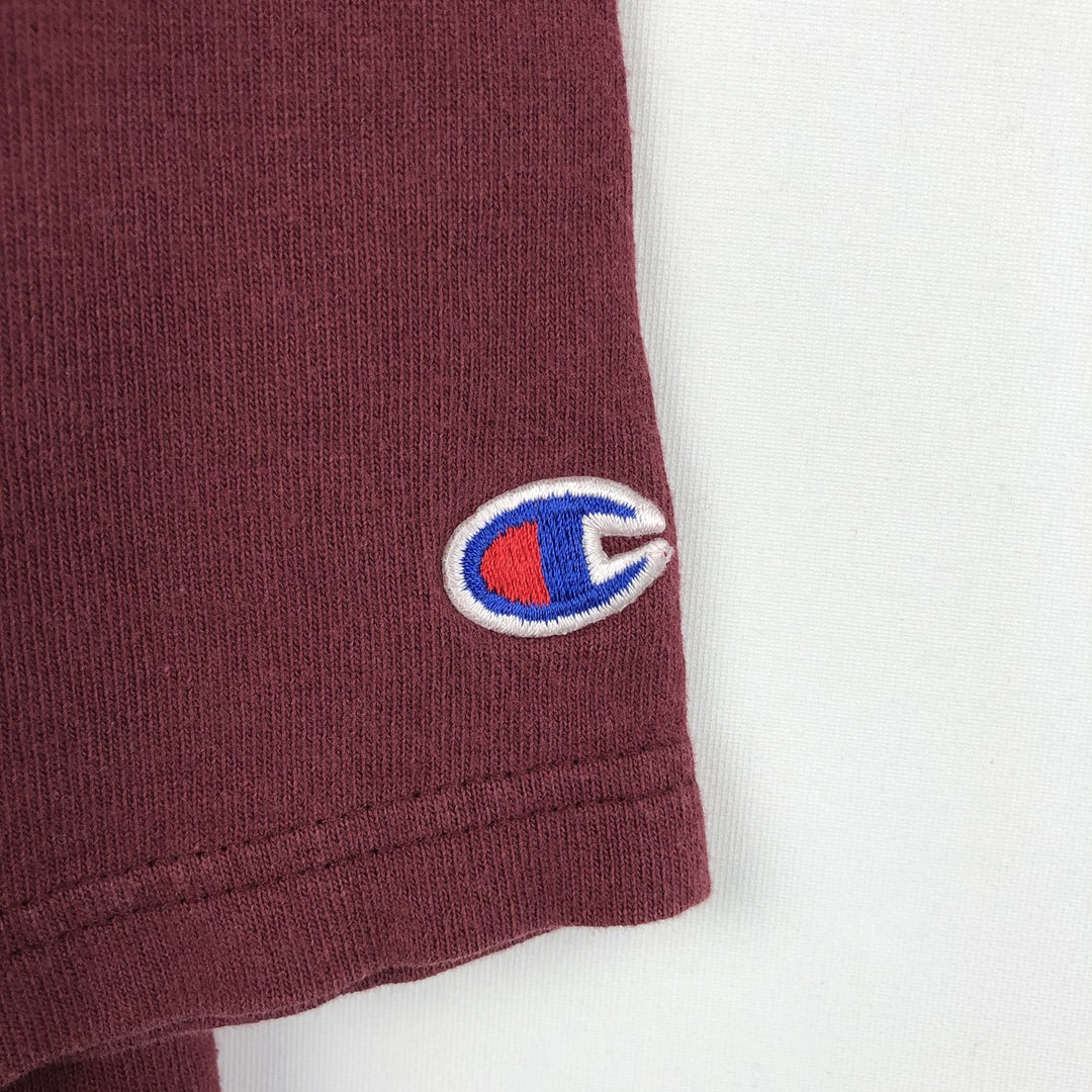 2000'S Champion Authentic Athletic Apparel Triple Print College T-Shirt, Men's Size M (approx.) cotton wine-red Vintage Second Hand