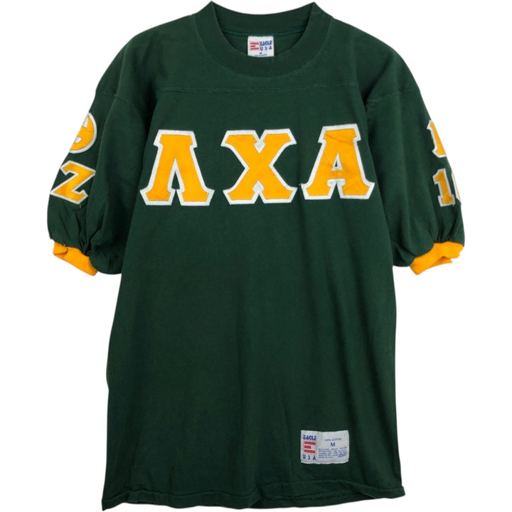 90'S EAGLE USA College T-shirt, Made in USA, Men's Size M (approx.), Vintage cotton green type Vintage Second Hand